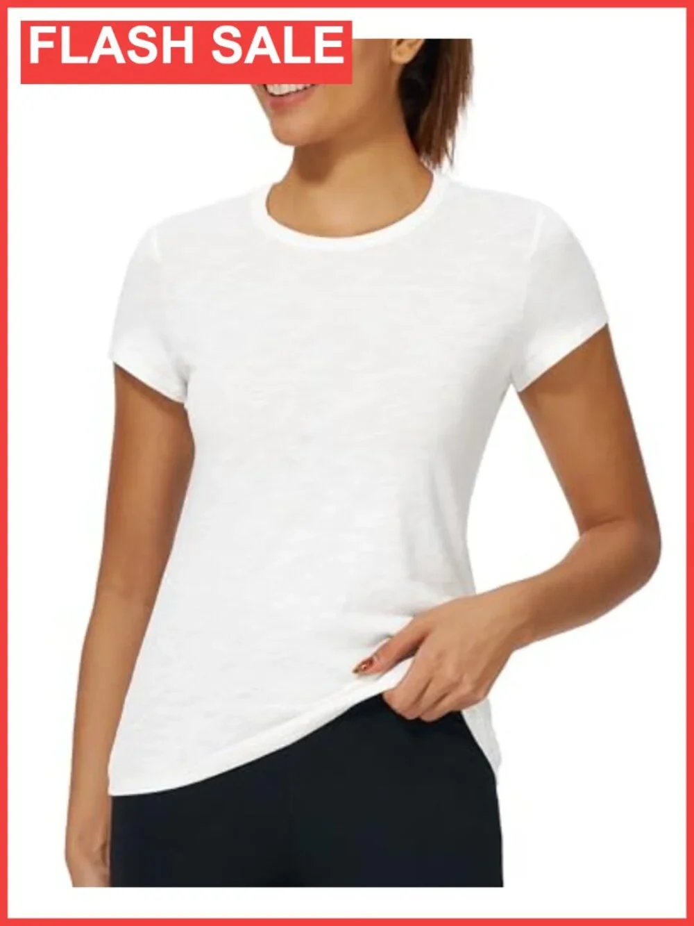 Modal Soft Crewneck Short Sleeve Basic T Shirt Tee